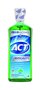 ACT Anticavity Fluoride Mouthwash, Alcohol Free, Mint - 18 fl oz