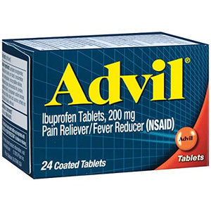 Advil Tablets, 200 mg, 24 Coated Tablets