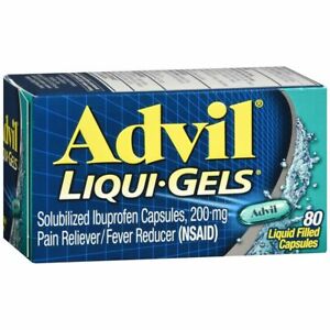 Advil Liqui-Gels Ibuprofen Pain Reliever/ Fever Reducer Capsules, 200mg 80 ct