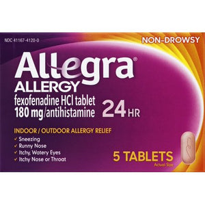 ALLEGRA OTC 24HR 180MG TABLET 5CT