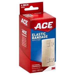 ACE ELASTIC BANDAGE W/CLIP 4 INCH