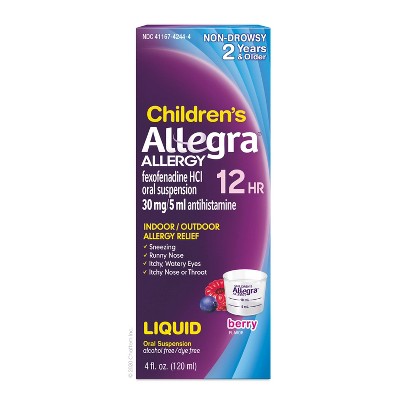 ALLEGRA OTC CHILD 12HR 30MG LIQ 4OZ