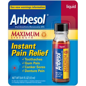 ANBESOL LIQUID MAX STRENGTH 0.41OZ