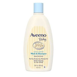 Aveeno Baby Gentle Wash & Shampoo with Natural Oat Extract, 18 fl oz