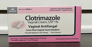 Actavis Clotrimazole Vaginal Cream 7 Day Treatment